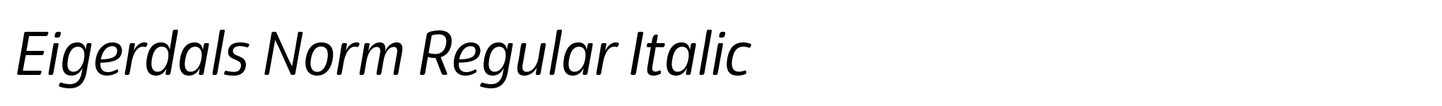 Eigerdals Norm Regular Italic image
